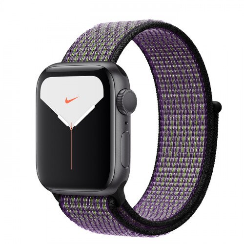 Apple Watch Nike Series 5 with Desert Sand/Volt Sport Loop Band - Space Gray Aluminum Case - 40mm