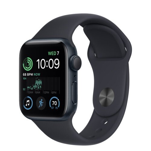Apple Watch SE (2nd Gen) Midnight Aluminum Case with Sport Band - Midnight - 40mm - S/M