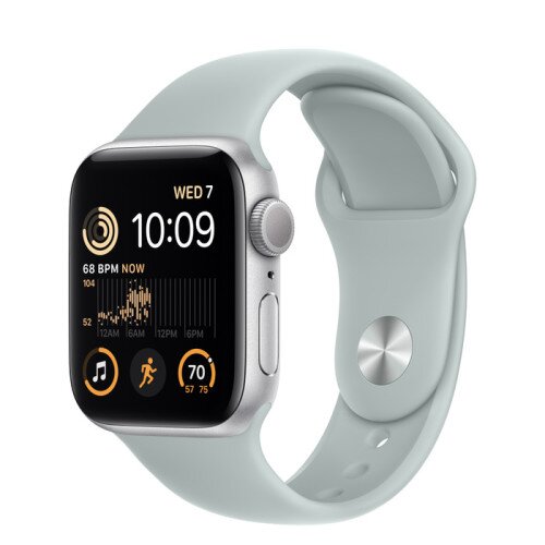 Apple Watch SE (2nd Gen) Silver Aluminum Case with Sport Band - Succulent - 40mm - S/M