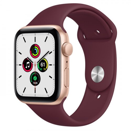 Apple Watch SE Gold Aluminum Case with Sport Band - 44mm - Plum