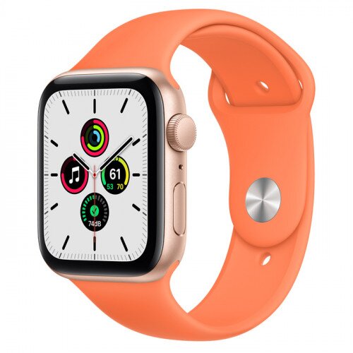 Apple Watch SE Gold Aluminum Case with Sport Band - 44mm - Kumquat