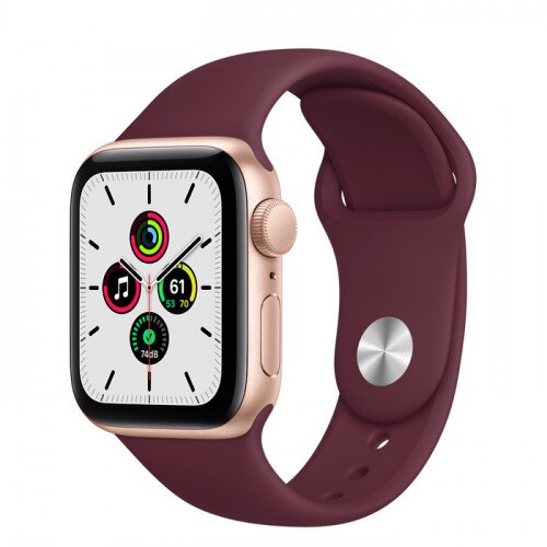 Apple Watch SE Gold Aluminum Case with Sport Band - 40mm - Plum