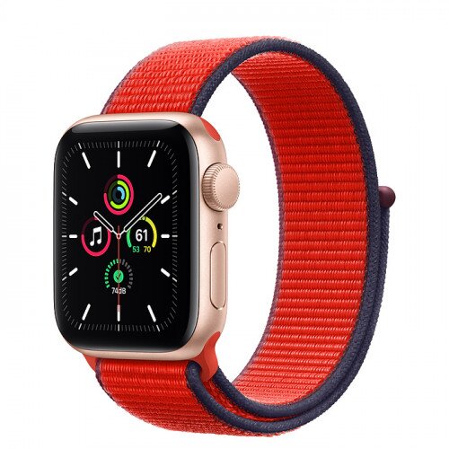 Apple Watch SE Gold Aluminum Case with Sport Loop - 40mm - Product Red