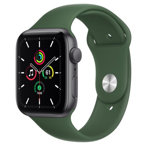 Apple Watch SE Space Gray Aluminum Case with Sport Band - Regular - 44mm - Clover