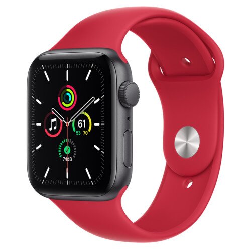 Apple Watch SE Space Gray Aluminum Case with Sport Band - Regular - 44mm - Product Red