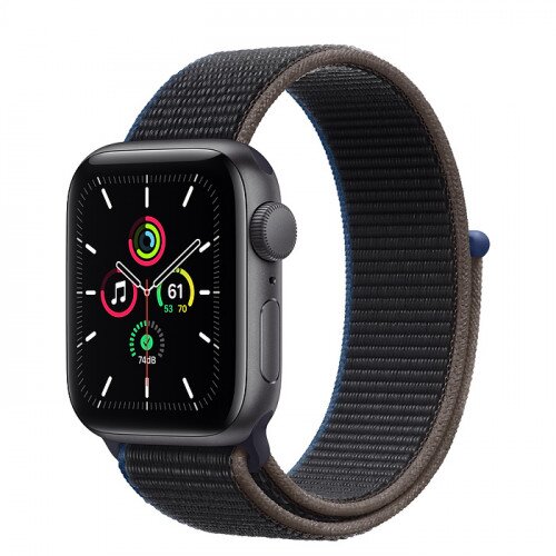 Apple Watch SE Space Gray Aluminum Case with Sport Loop - 40mm - Charcoal