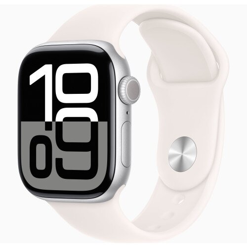 Apple Watch Series 10 - 42mm - M/L - Silver Aluminum Case - Light Blush