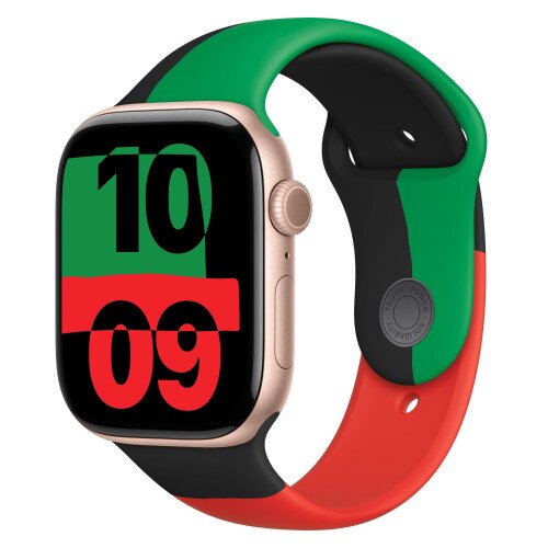 Apple Watch Series 10 - 46mm - S/M - Rose Gold Aluminum Case - Black Unity