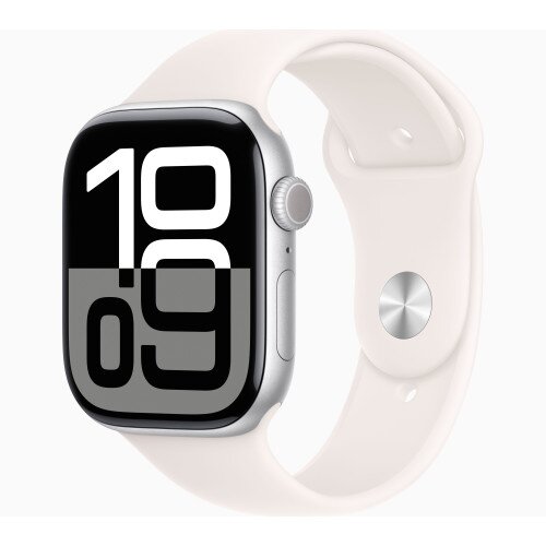 Apple Watch Series 10 - 46mm - S/M - Silver Aluminum Case - Light Blush