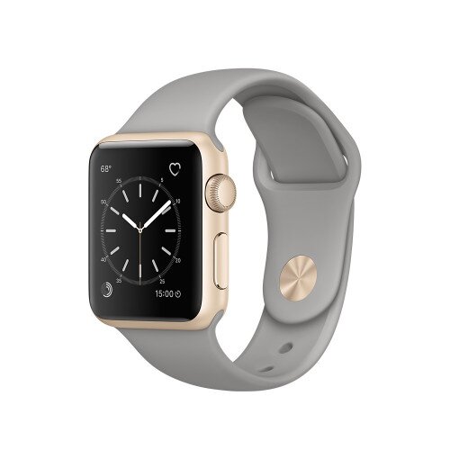 Apple Watch Series 1 - 38mm - Gold Aluminum Case - with Concrete Sport Band