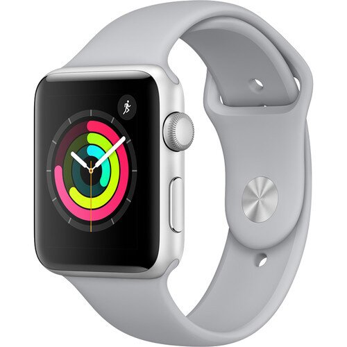 Apple Watch Series 3 - Silver Aluminum Case with Fog Sport Band - 42mm - GPS
