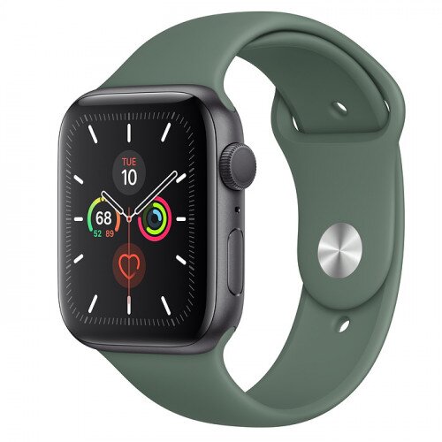 Apple Watch Series 5 with Pine Green Sport Band - Space Gray Aluminum Case - 44mm