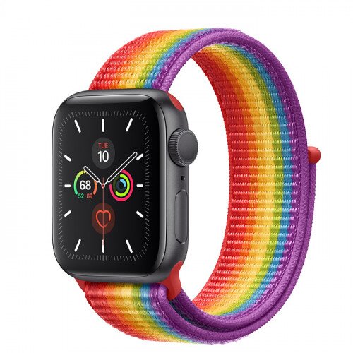 Apple Watch Series 5 with Pride Sport Loop - Space Gray Aluminum Case - 40mm