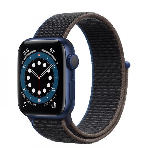 Apple Watch Series 6 Blue Aluminum Case with Sport Loop - 40mm - Charcoal