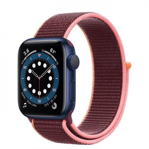 Apple Watch Series 6 Blue Aluminum Case with Sport Loop - 40mm - Plum