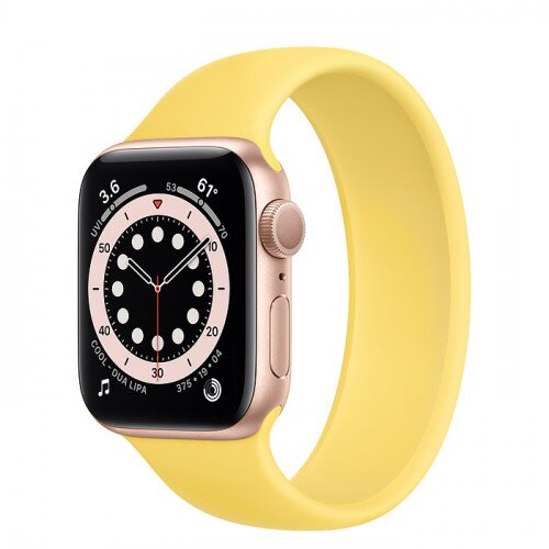 Apple Watch Series 6 Gold Aluminum Case with Solo Loop - 40mm - Size-3 - Ginger