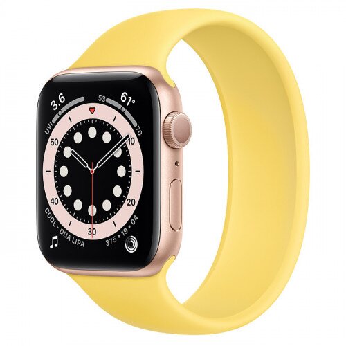 Apple Watch Series 6 Gold Aluminum Case with Solo Loop - 44mm - Size-9 - Ginger