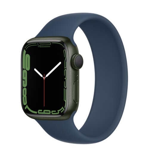 Apple Watch Series 7 Green Aluminum Case with Solo Loop - Abyss Blue - 45mm - 4