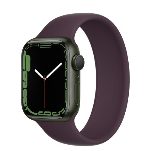 Apple Watch Series 7 Green Aluminum Case with Solo Loop - Dark Cherry - 41mm - 3
