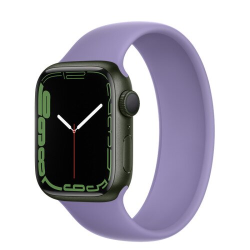 Apple Watch Series 7 Green Aluminum Case with Solo Loop - English Lavender - 41mm - 5