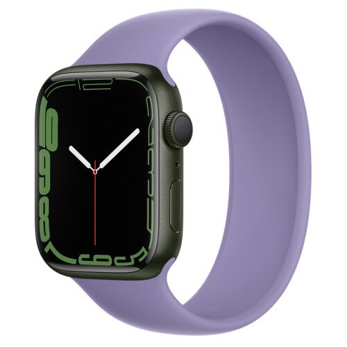Apple Watch Series 7 Green Aluminum Case with Solo Loop - English Lavender - 45mm - 5