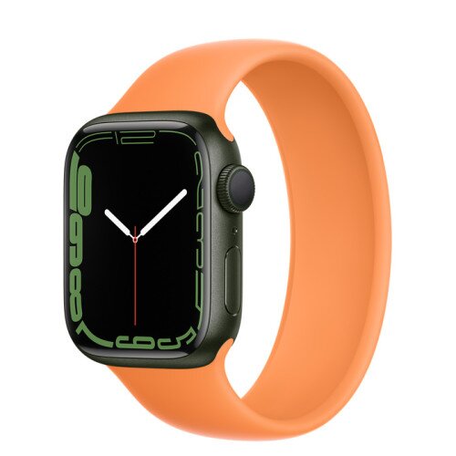 Apple Watch Series 7 Green Aluminum Case with Solo Loop - Marigold - 45mm - 4