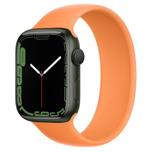 Apple Watch Series 7 Green Aluminum Case with Solo Loop - Marigold - 45mm - 5