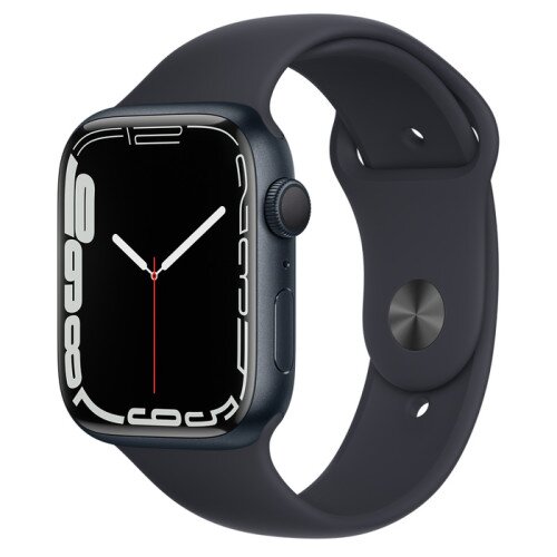 Apple Watch Series 7 Midnight Aluminum Case with Sport Band - Midnight - 45mm