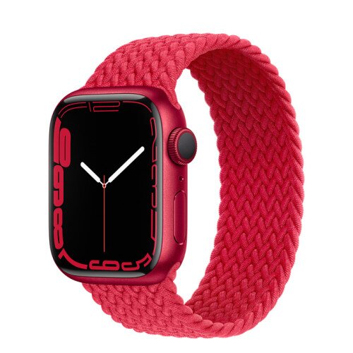 Apple Watch Series 7 Product Red Aluminum Case with Braided Solo Loop - 41mm - 3
