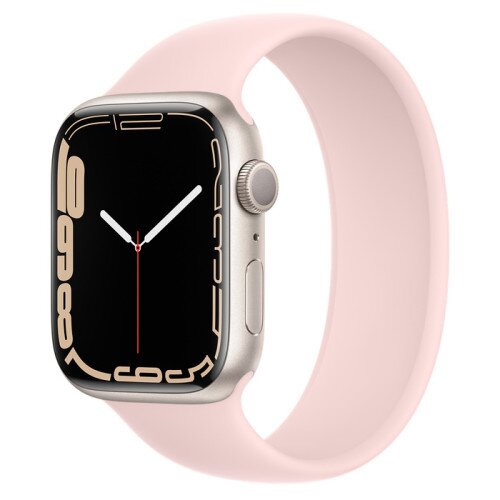 Apple Watch Series 7 Starlight Aluminum Case with Solo Loop - Chalk Pink - 45mm - 7