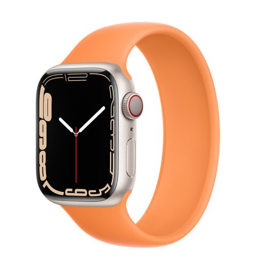 Apple Watch Series 7 Starlight Aluminum Case with Solo Loop - Marigold - 41mm - 4