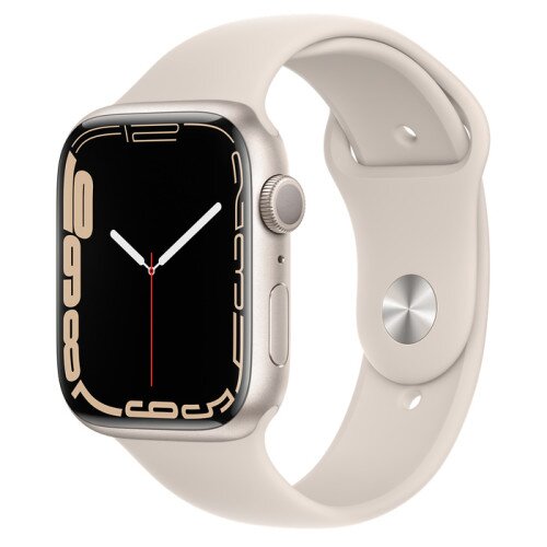 Apple Watch Series 7 Starlight Aluminum Case with Sport Band - Starlight - 45mm
