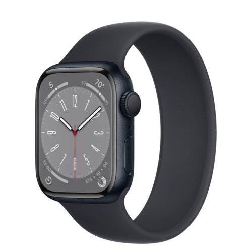 Apple Watch Series 8 - 41mm Midnight Aluminum Case with Midnight Solo Loop - Size-9