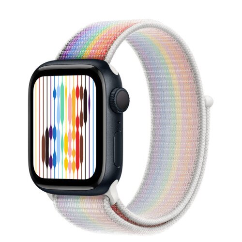 Apple Watch Series 8 - 41mm Midnight Aluminum Case with Pride Edition Sport Loop - Size-1