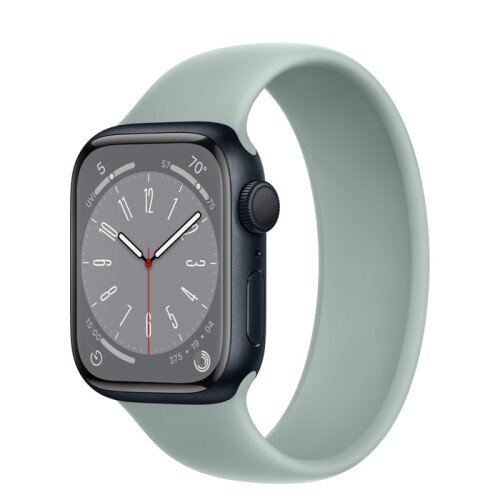 Apple Watch Series 8 - 41mm Midnight Aluminum Case with Succulent Solo Loop - Size-7