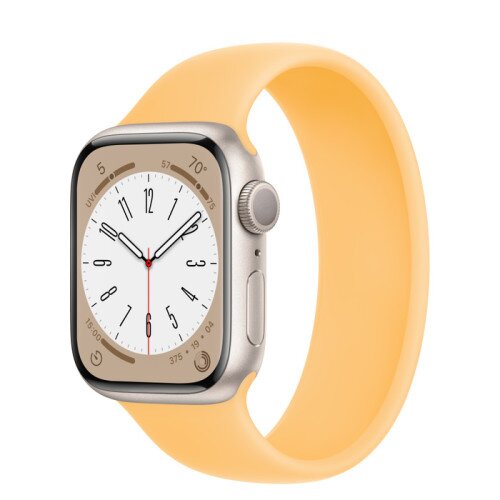 Apple Watch Series 8 - 41mm Starlight Aluminum Case with Sunglow Solo Loop - Size-5