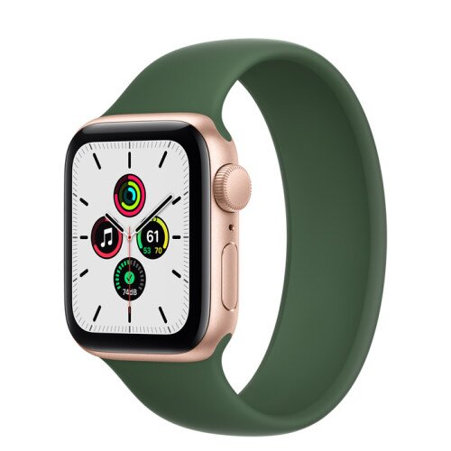 Apple Watch Series SE Gold Aluminum Case with Solo Loop - Clover - 40mm - 8