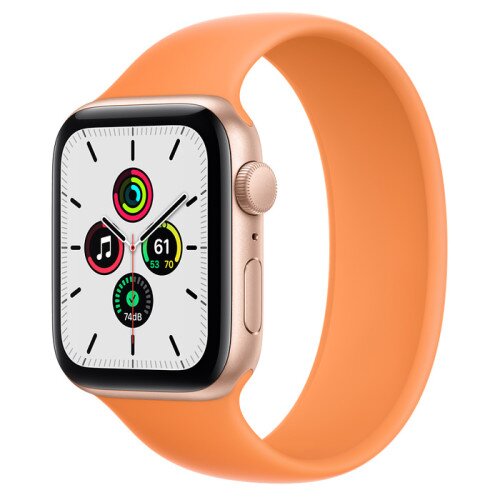 Apple Watch Series SE Gold Aluminum Case with Solo Loop - Marigold - 44mm - 6