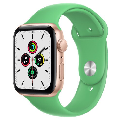 Apple Watch Sport SE Gold Aluminum Case with Sport Band - Bright Green - 44mm