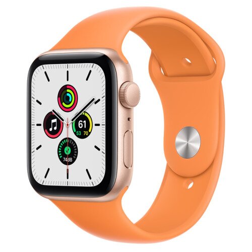 Apple Watch Sport SE Gold Aluminum Case with Sport Band - Marigold - 44mm