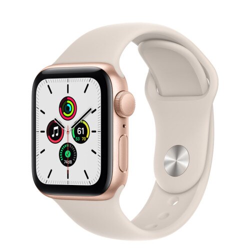 Apple Watch Sport SE Gold Aluminum Case with Sport Band - Starlight - 40mm