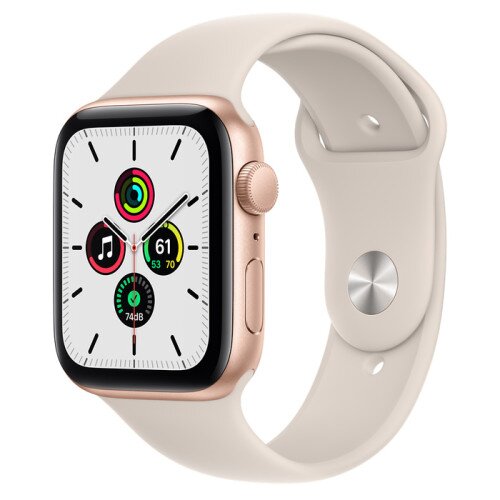 Apple Watch Sport SE Gold Aluminum Case with Sport Band - Starlight - 44mm
