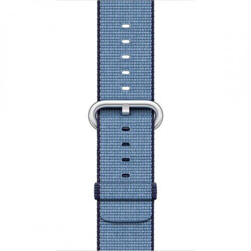 Apple Watch Woven Nylon Band - Navy/Tahoe Blue - 42mm