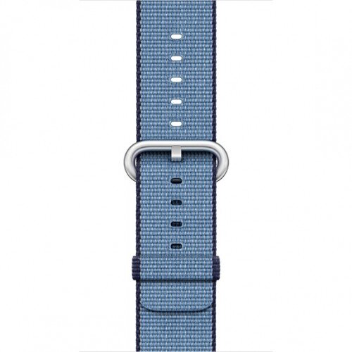 Apple Watch Woven Nylon Band - Navy/Tahoe Blue - 42mm