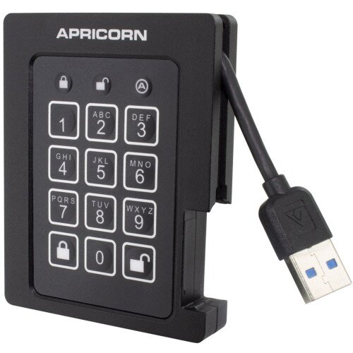 Apricorn Aegis Padlock SSD - USB 3.0 Solid State Drive - 2TB