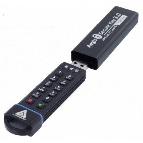Apricorn Aegis Secure Key USB 3.0 Flash Drive - 60GB