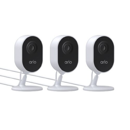 Arlo Essential Indoor Security Camera - 3 Camera Kit - White