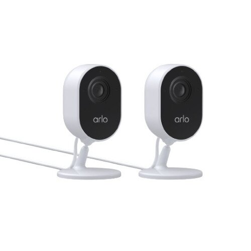 Arlo Essential Indoor Security Camera - 2 Camera Kit - White