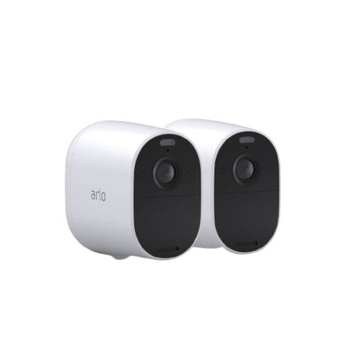 Arlo Essential Spotlight Wireless Security Camera - White - 2 Camera Kit