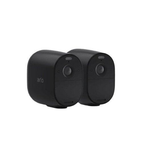 Arlo Essential Spotlight Wireless Security Camera - Black - 2 Camera Kit